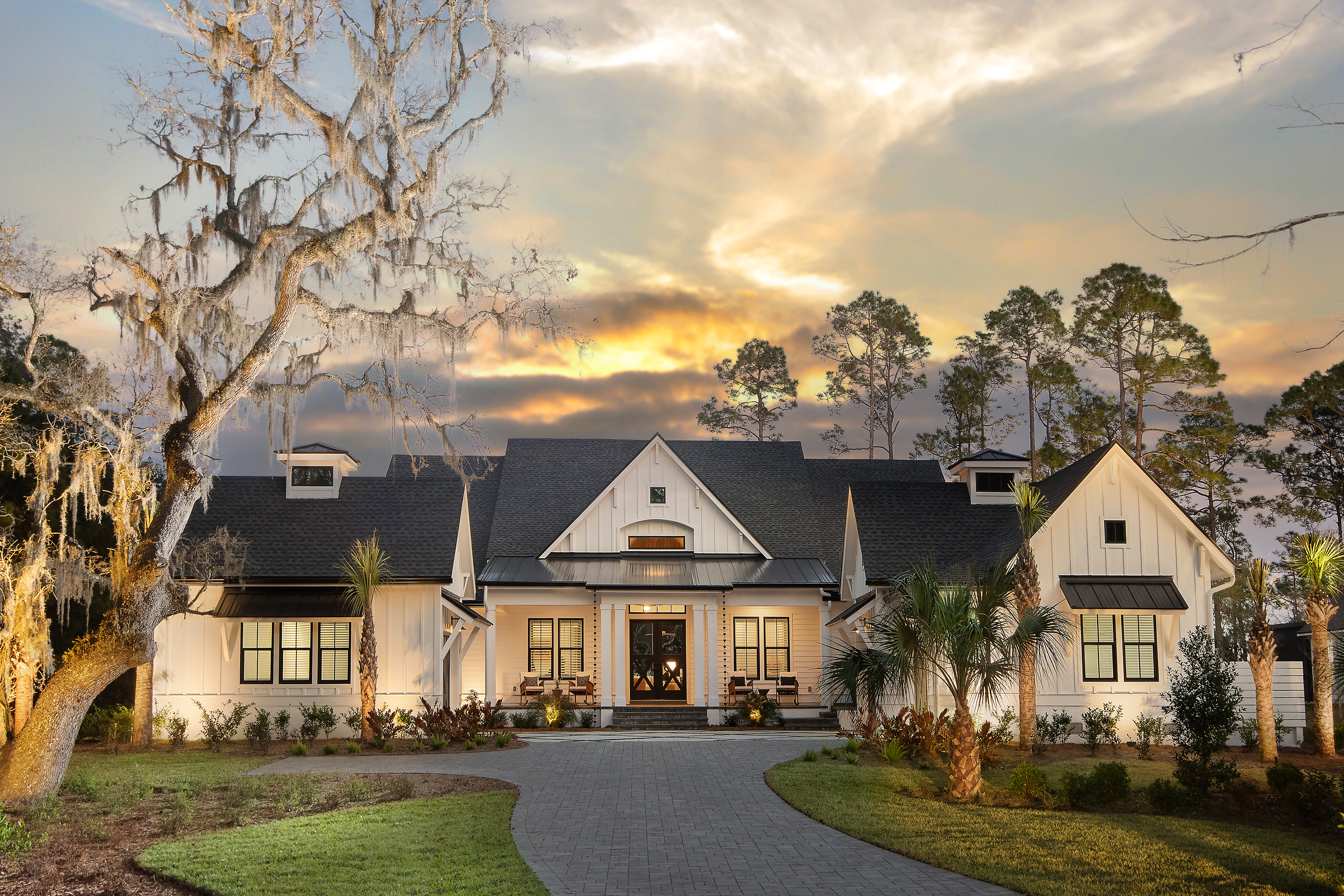 Riverrun 1782F Elevation C_Front Dusk 3 cropped